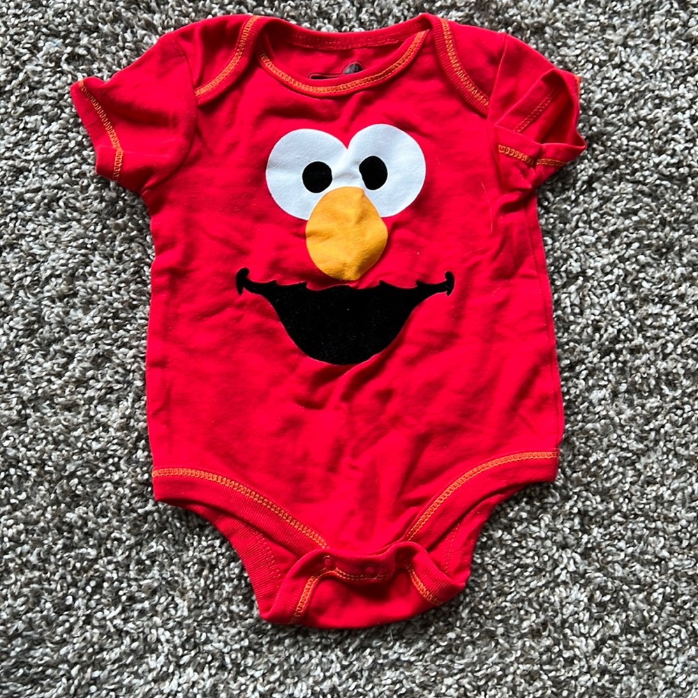 3-6 month Elmo onesie